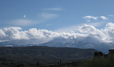 Bergblick von Taragona aus